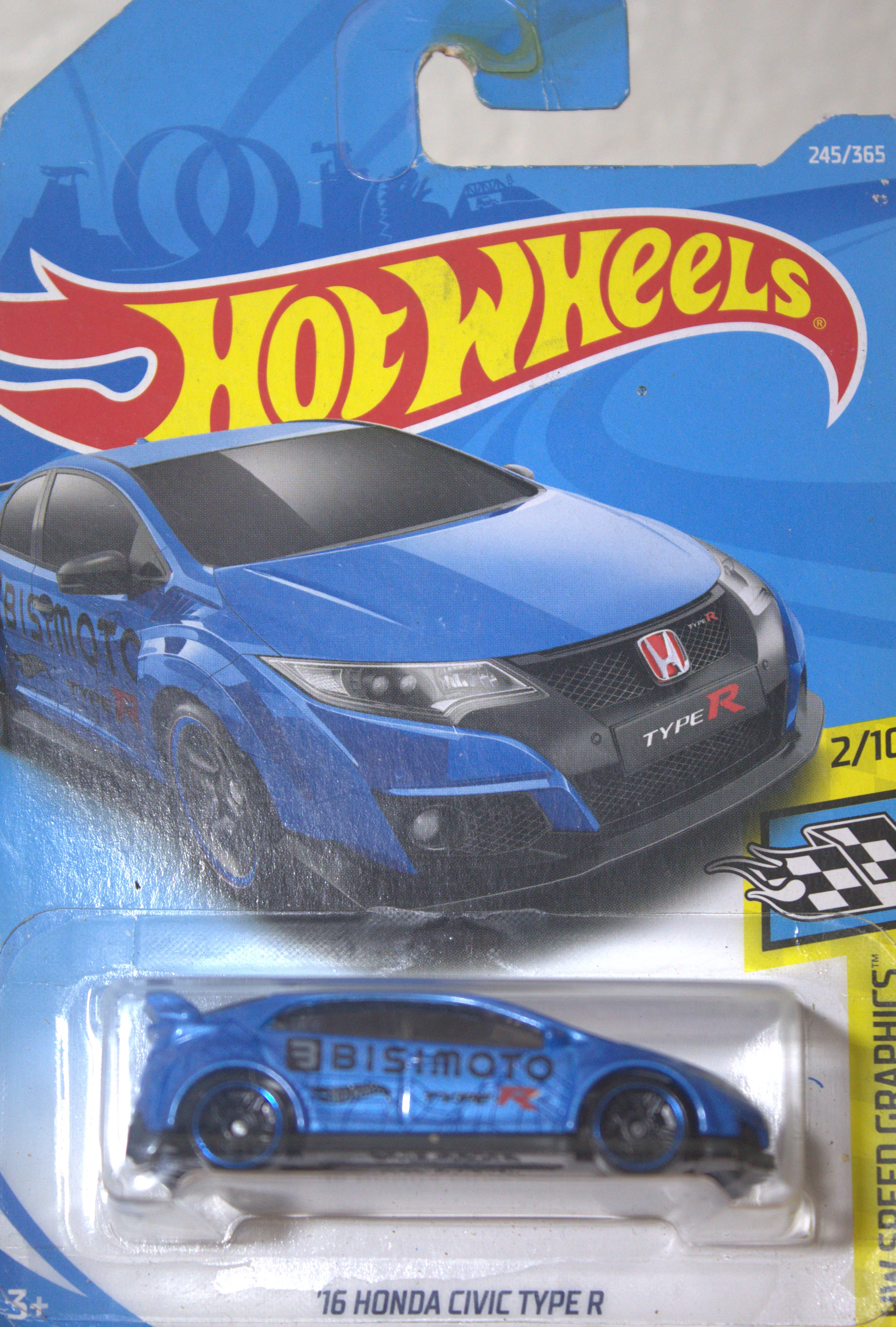 16 Honda Civic Type R — frente del empaque