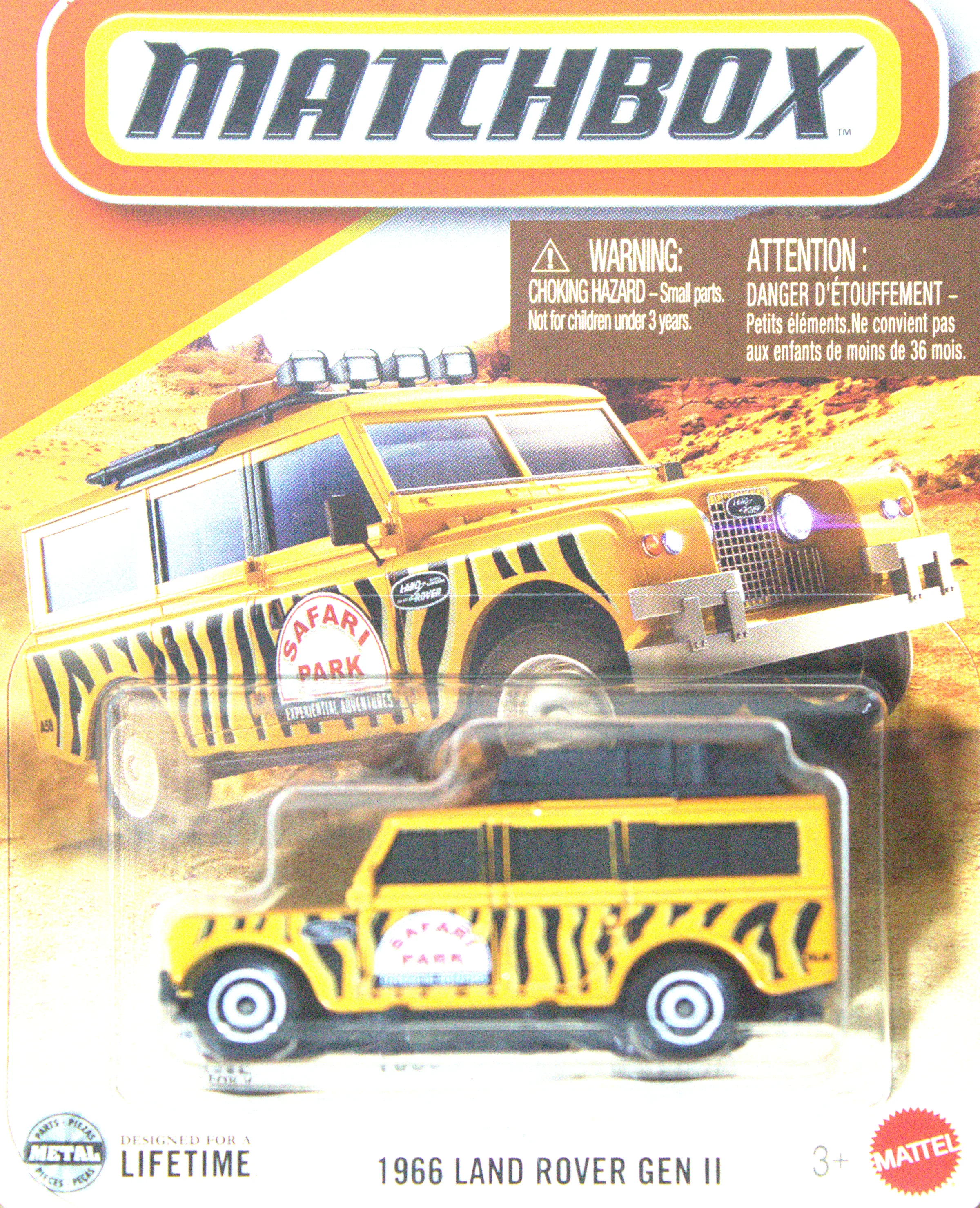 1966 Land Rover gen 2 — frente del empaque