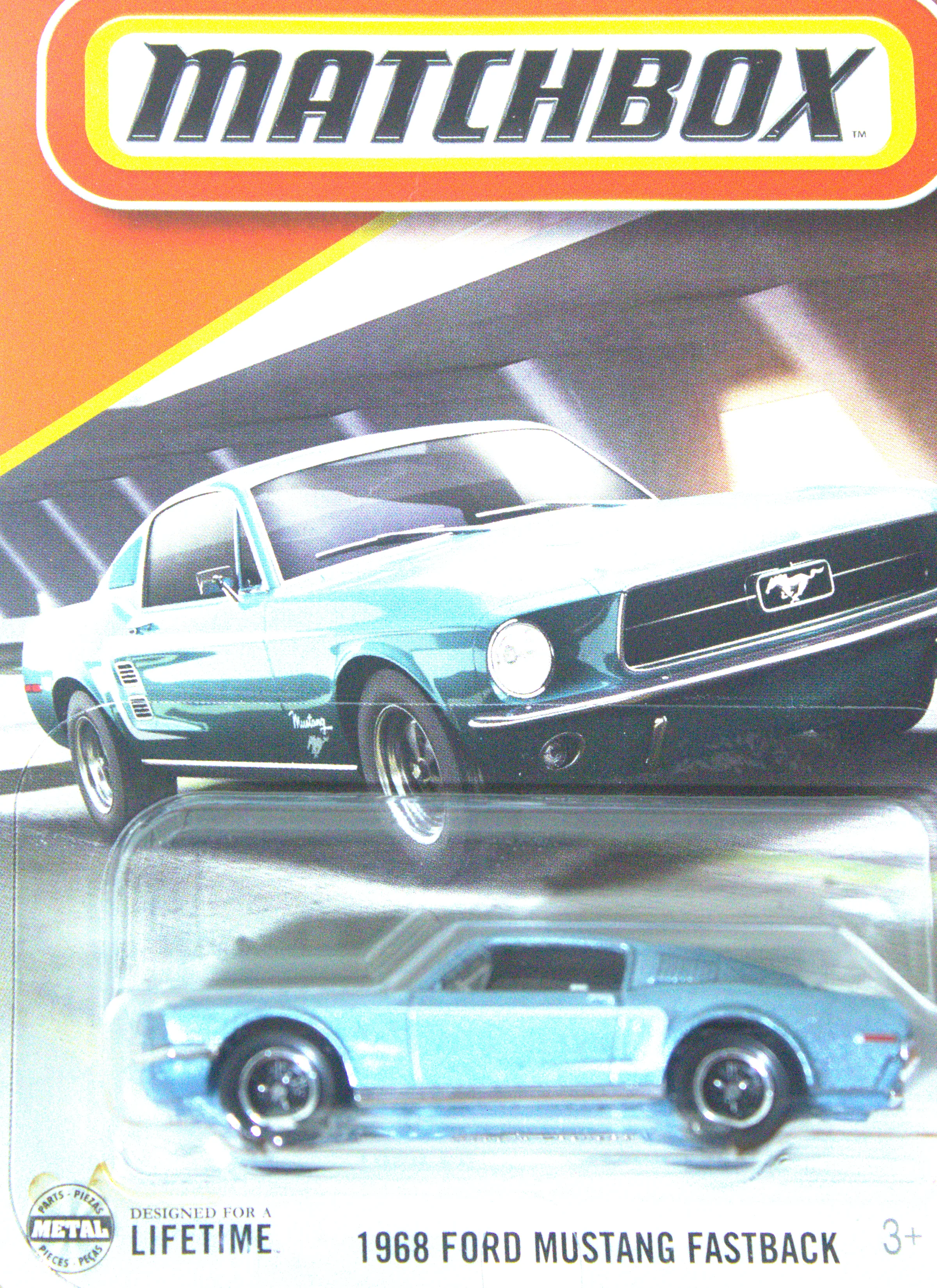 1968 Ford Mustang Fastback — frente del empaque