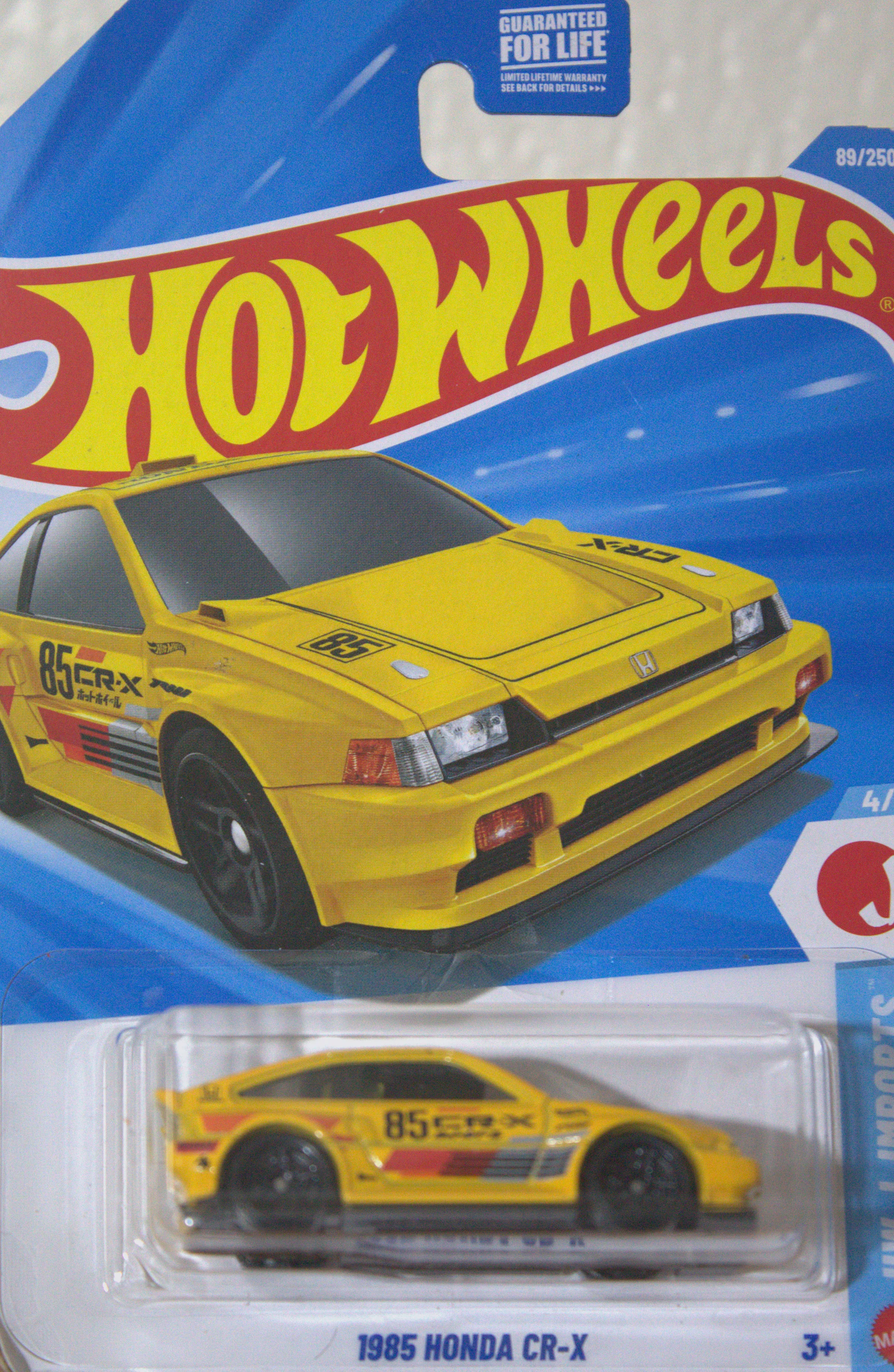 1985 Honda CR-X — frente del empaque