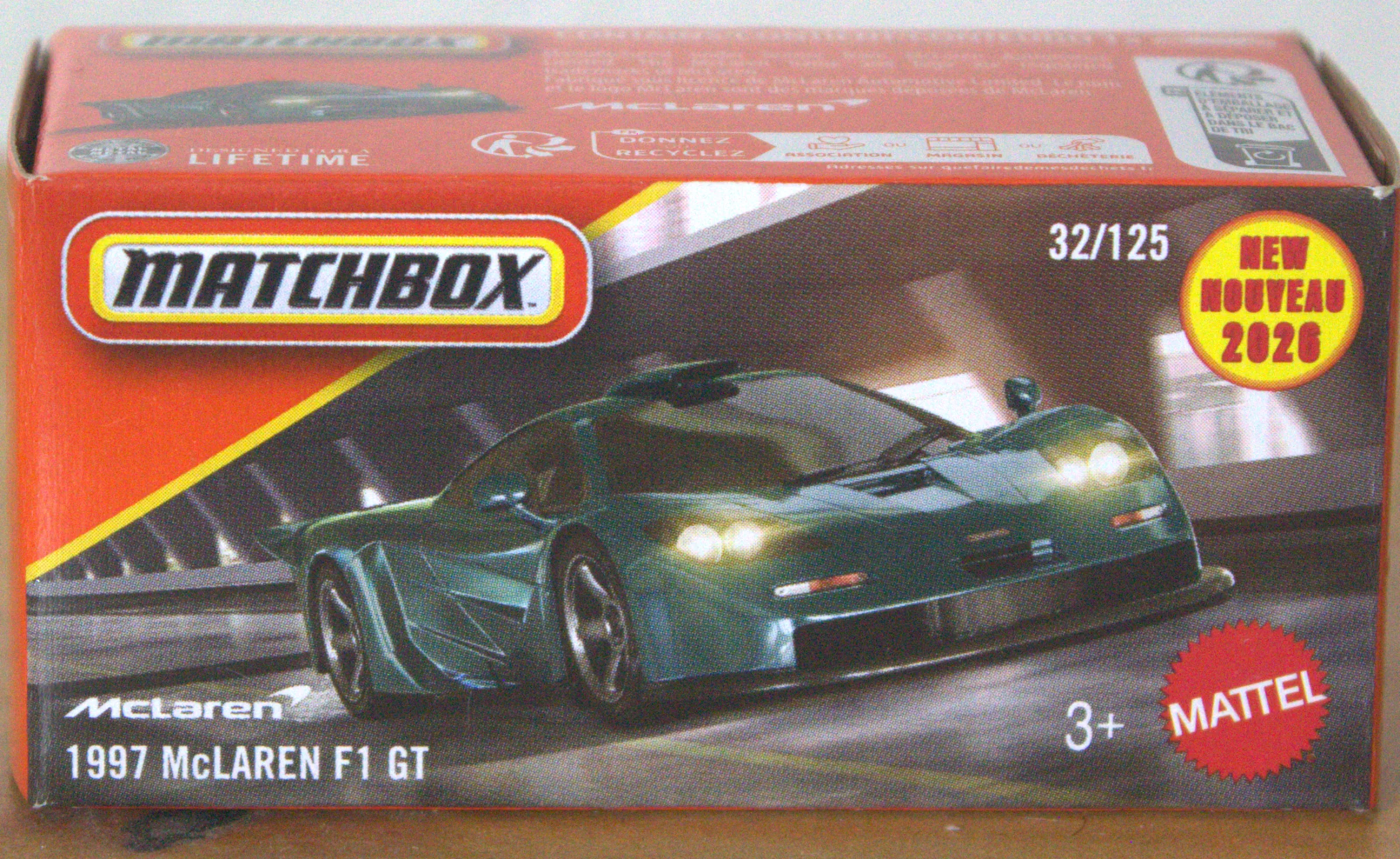 1997 McLaren F1 GT — frente del empaque