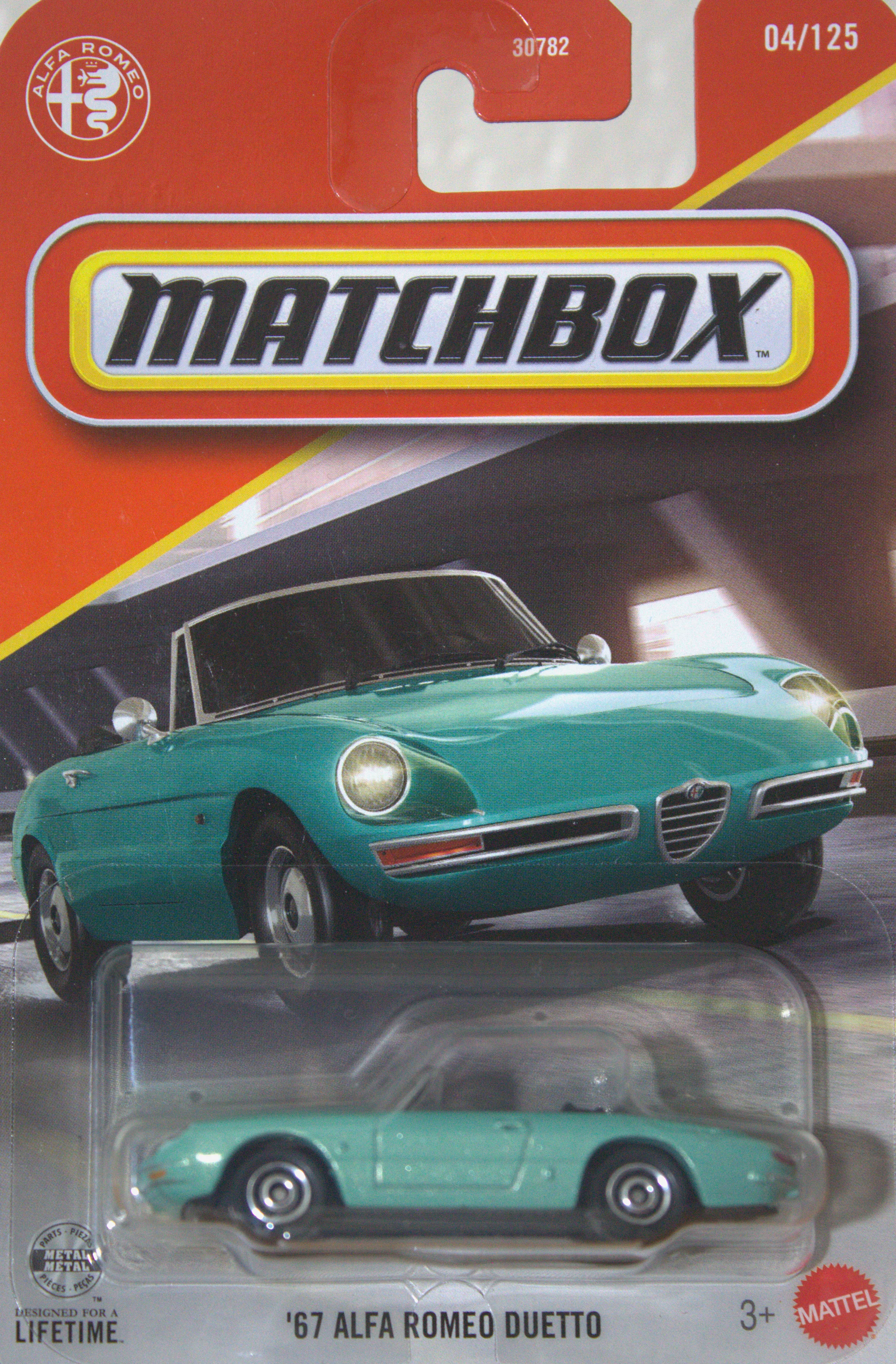 67 Alfa Romeo Duetto — frente del empaque