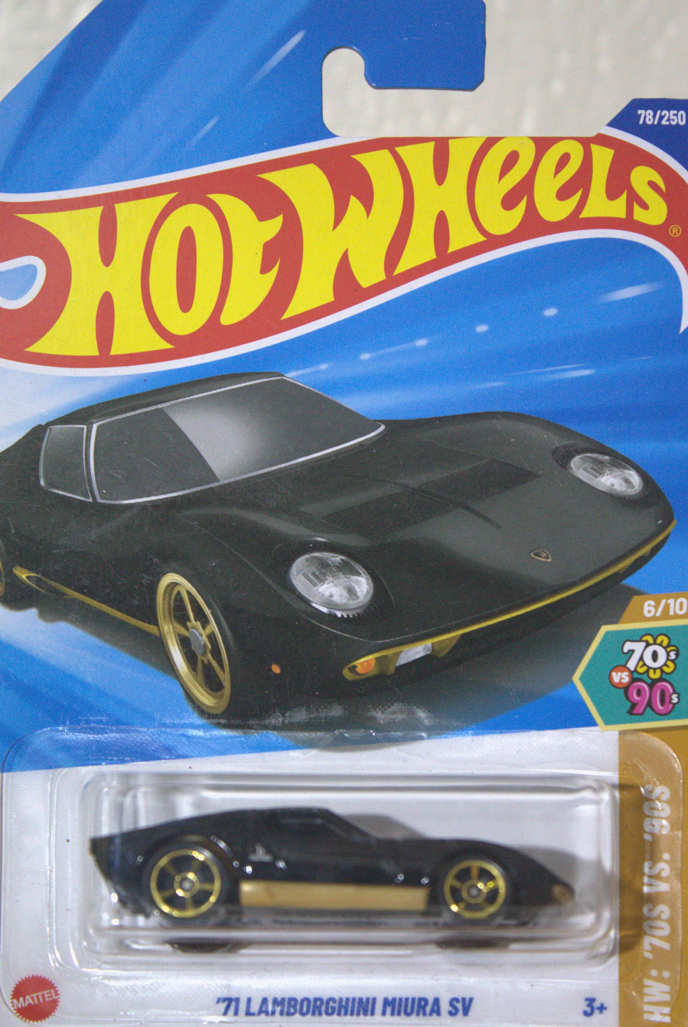 71 Lamborghini Miura SV — frente del empaque