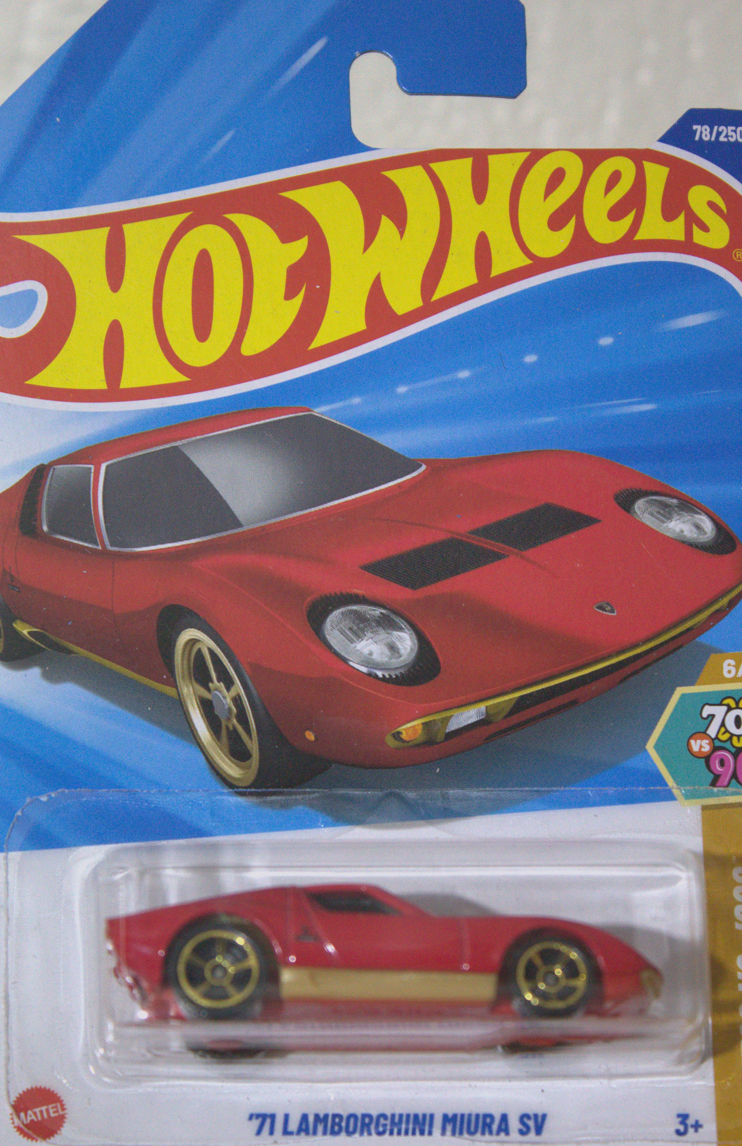 71 Lamborghini Miura SV — frente del empaque