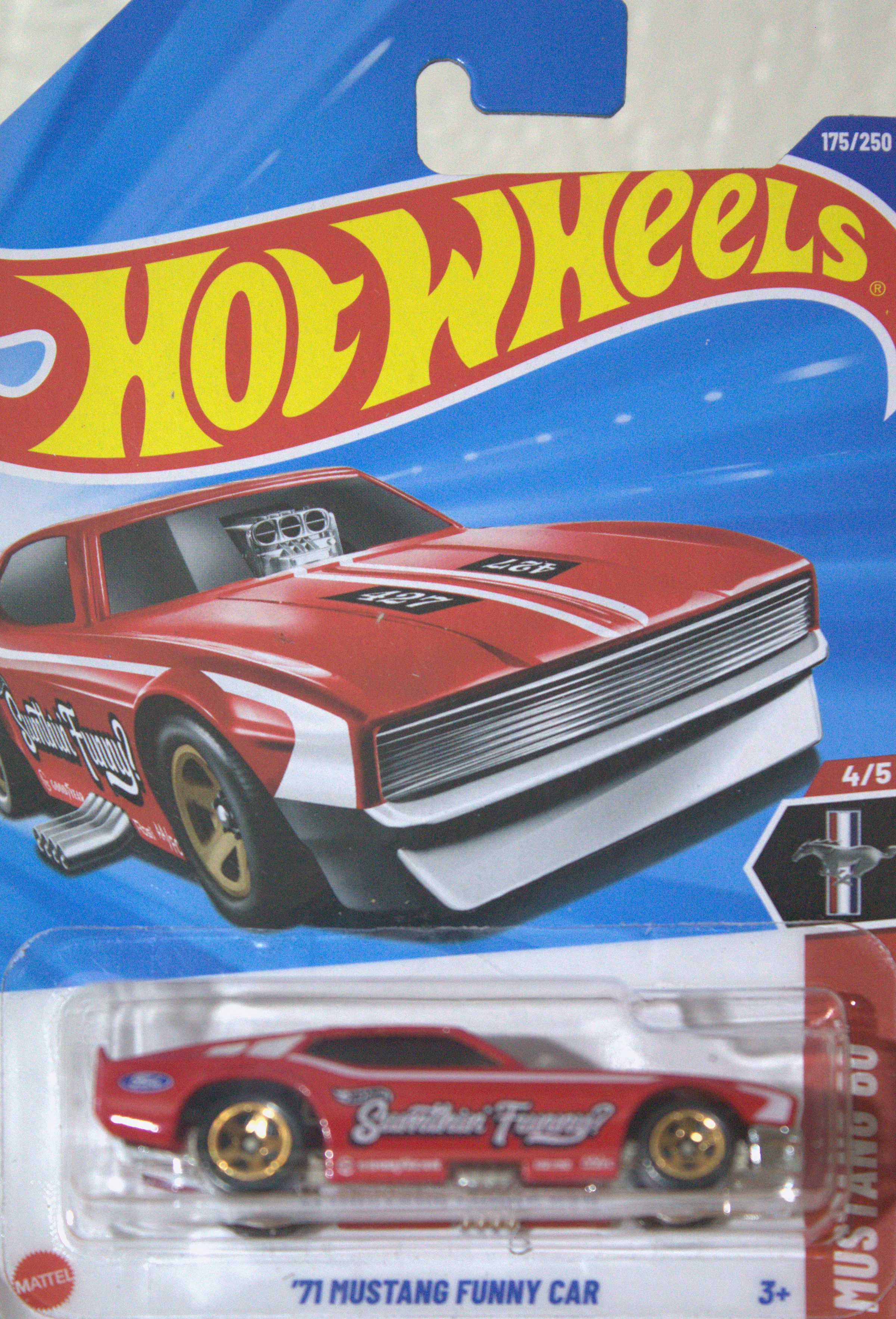 71 Mustang Funny Car — frente del empaque