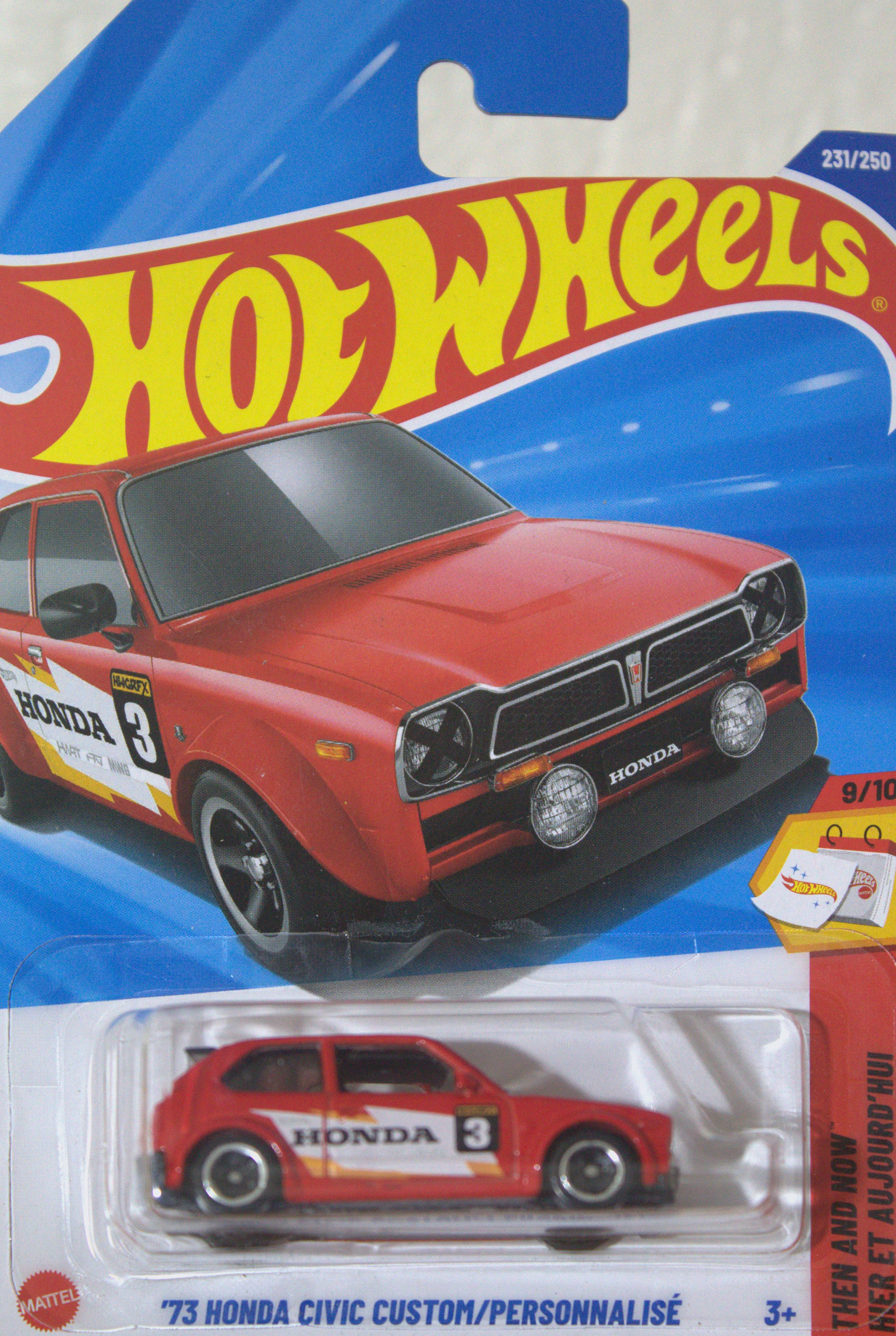 73 Honda Civic Custom — frente del empaque