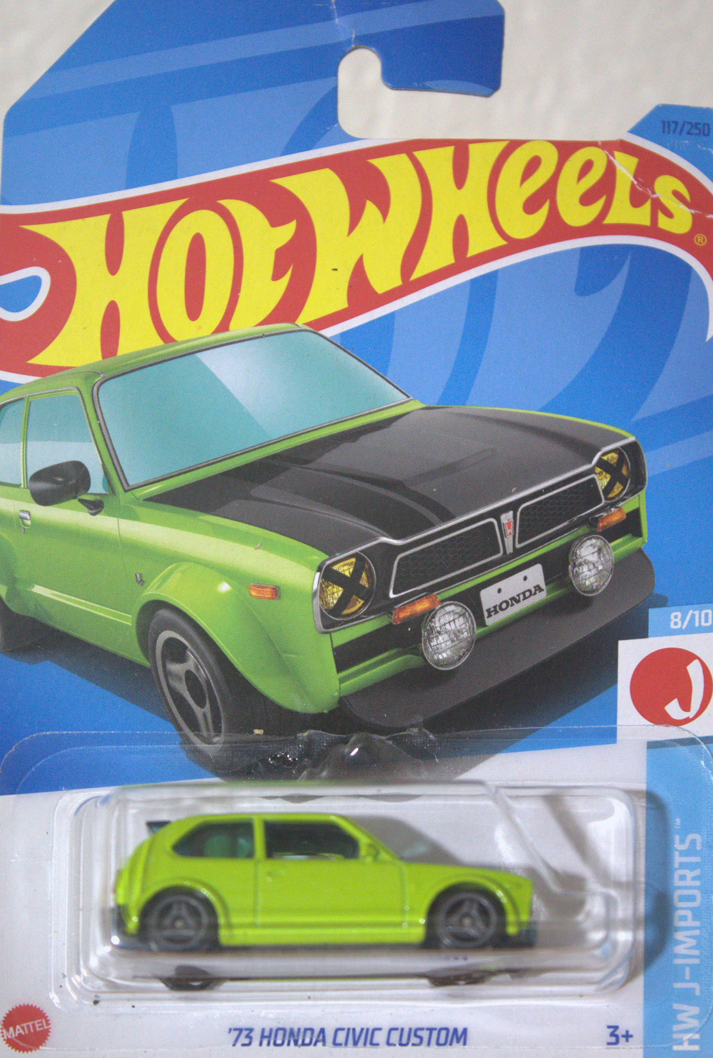 73 Honda Civic Custom — frente del empaque