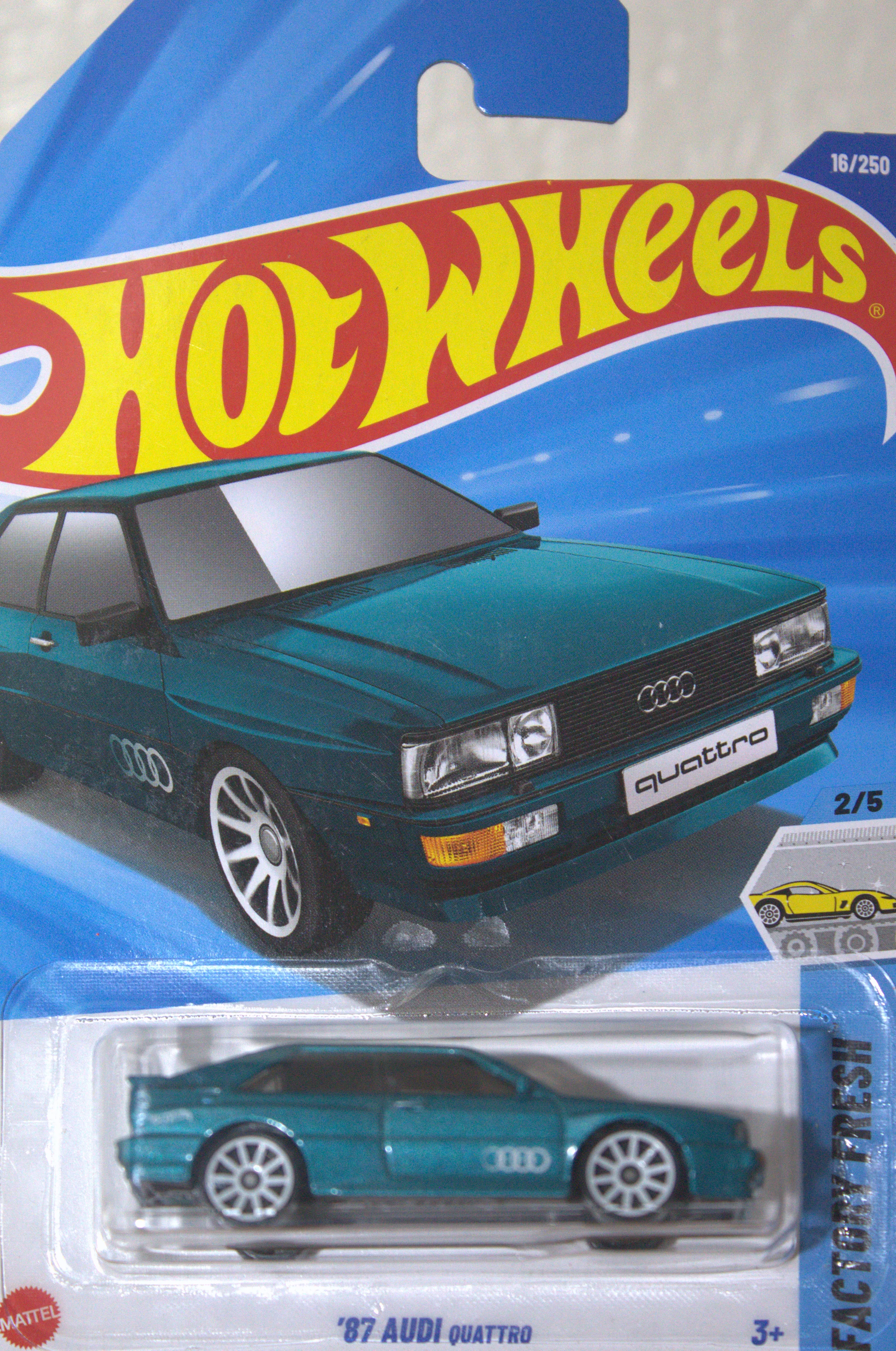 87 Audi Quattro — frente del empaque