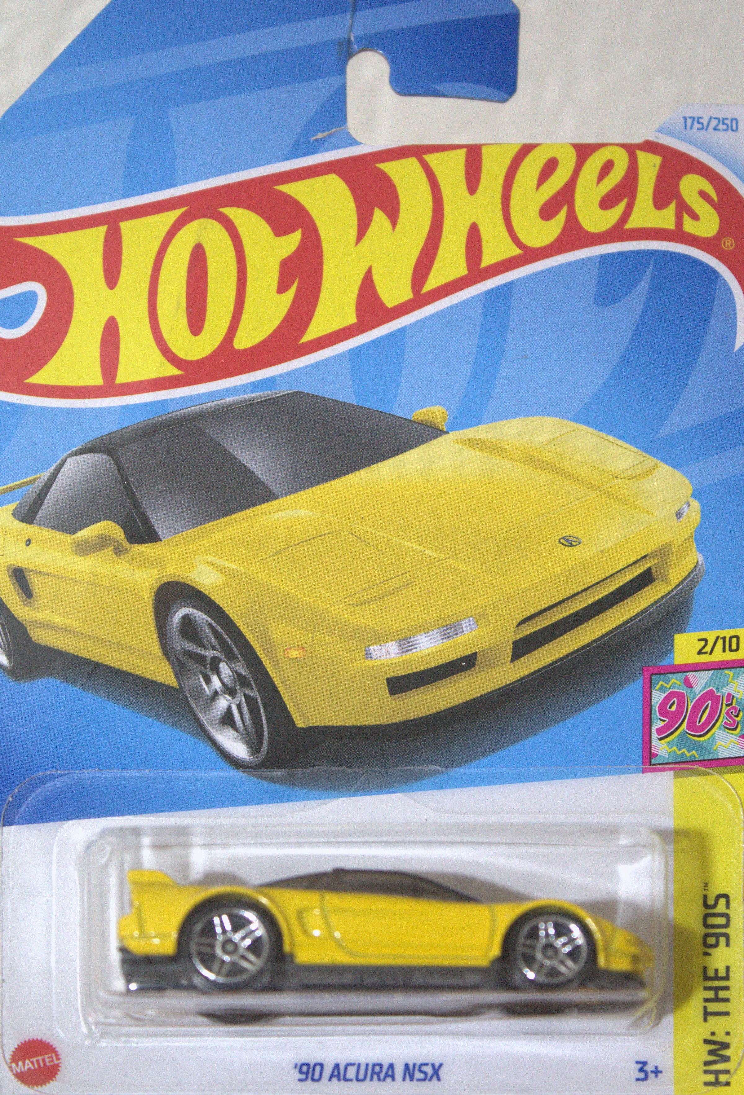 90 Acura NSX — frente del empaque