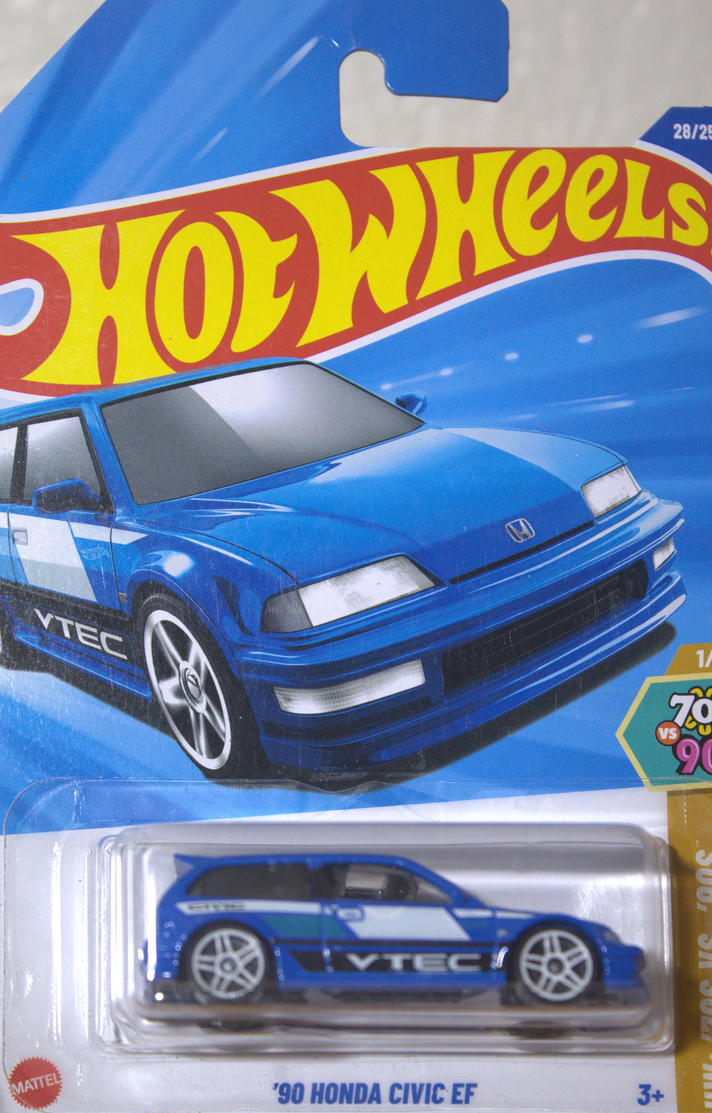 90 Honda Civic EF — frente del empaque