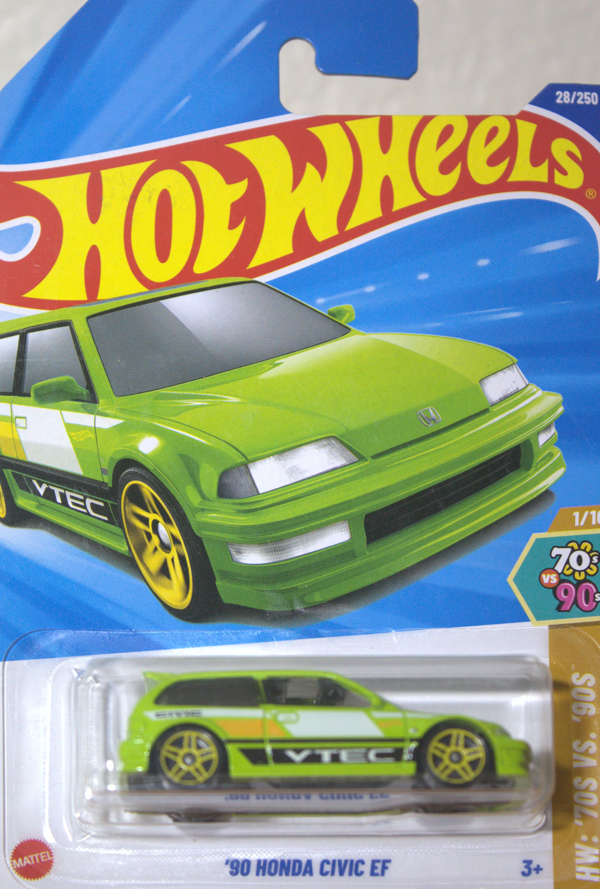 90 Honda Civic EF — frente del empaque