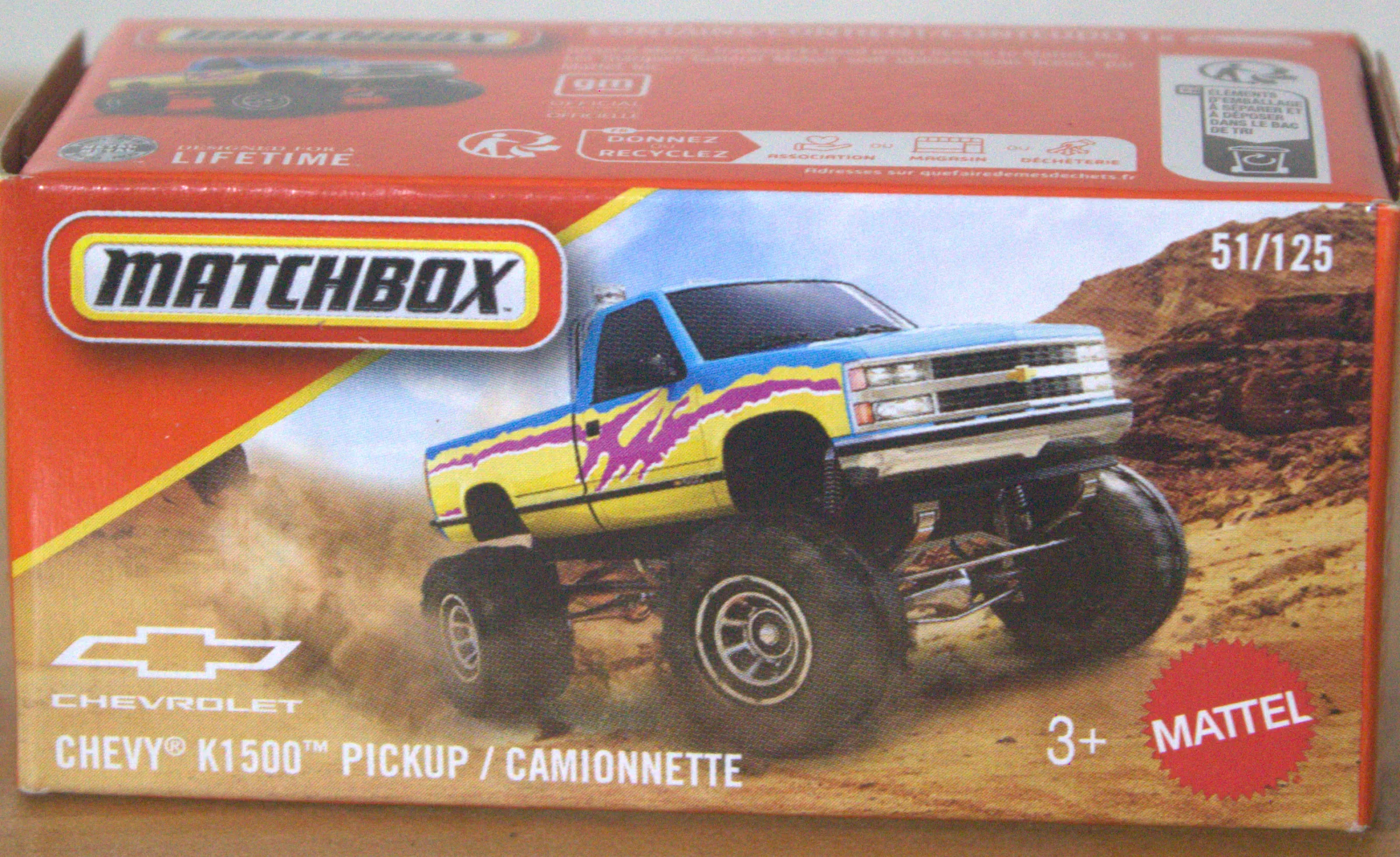 Chevy K1500 Pickup — frente del empaque