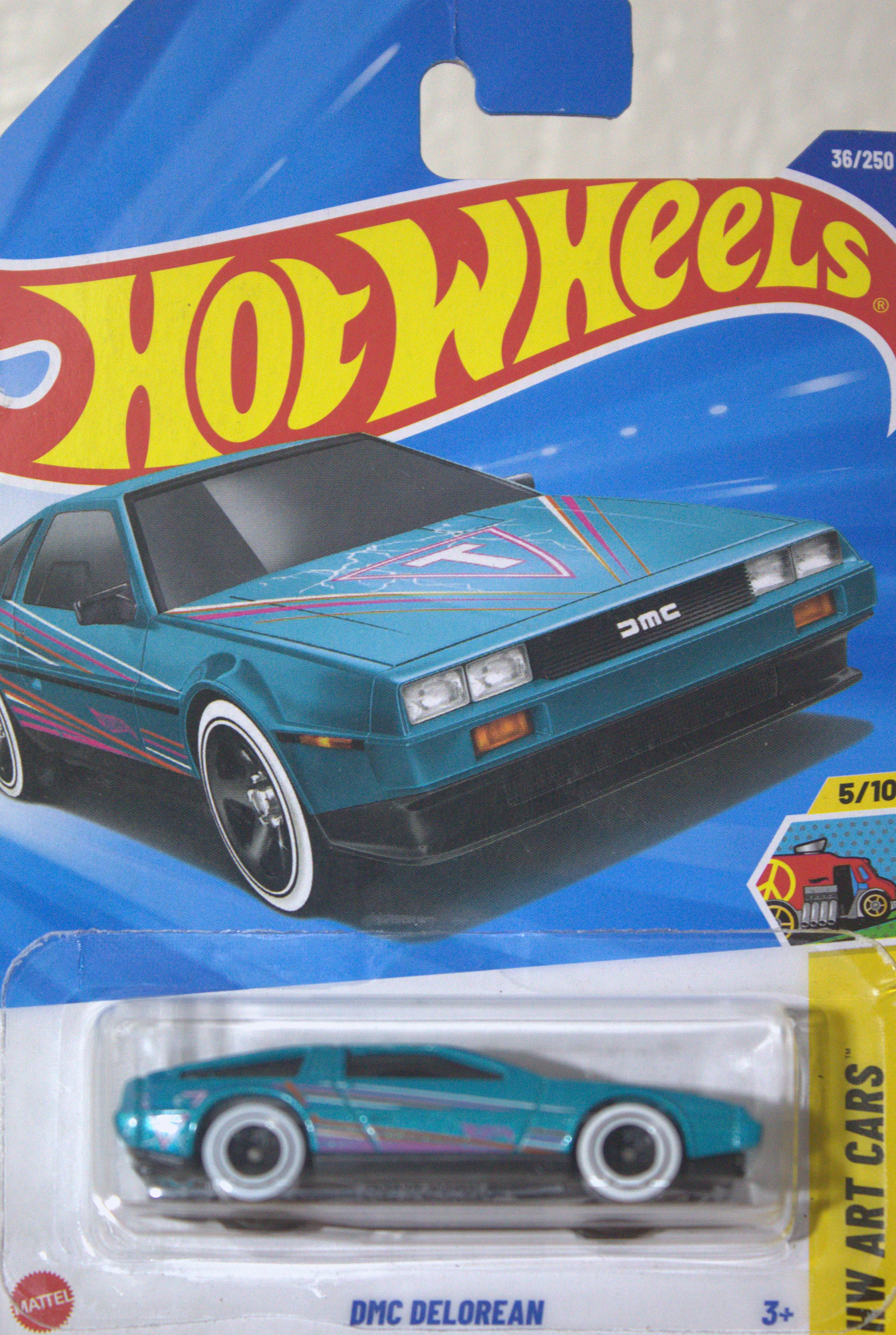 DMC DeLorean (Aros Blancos) — frente del empaque