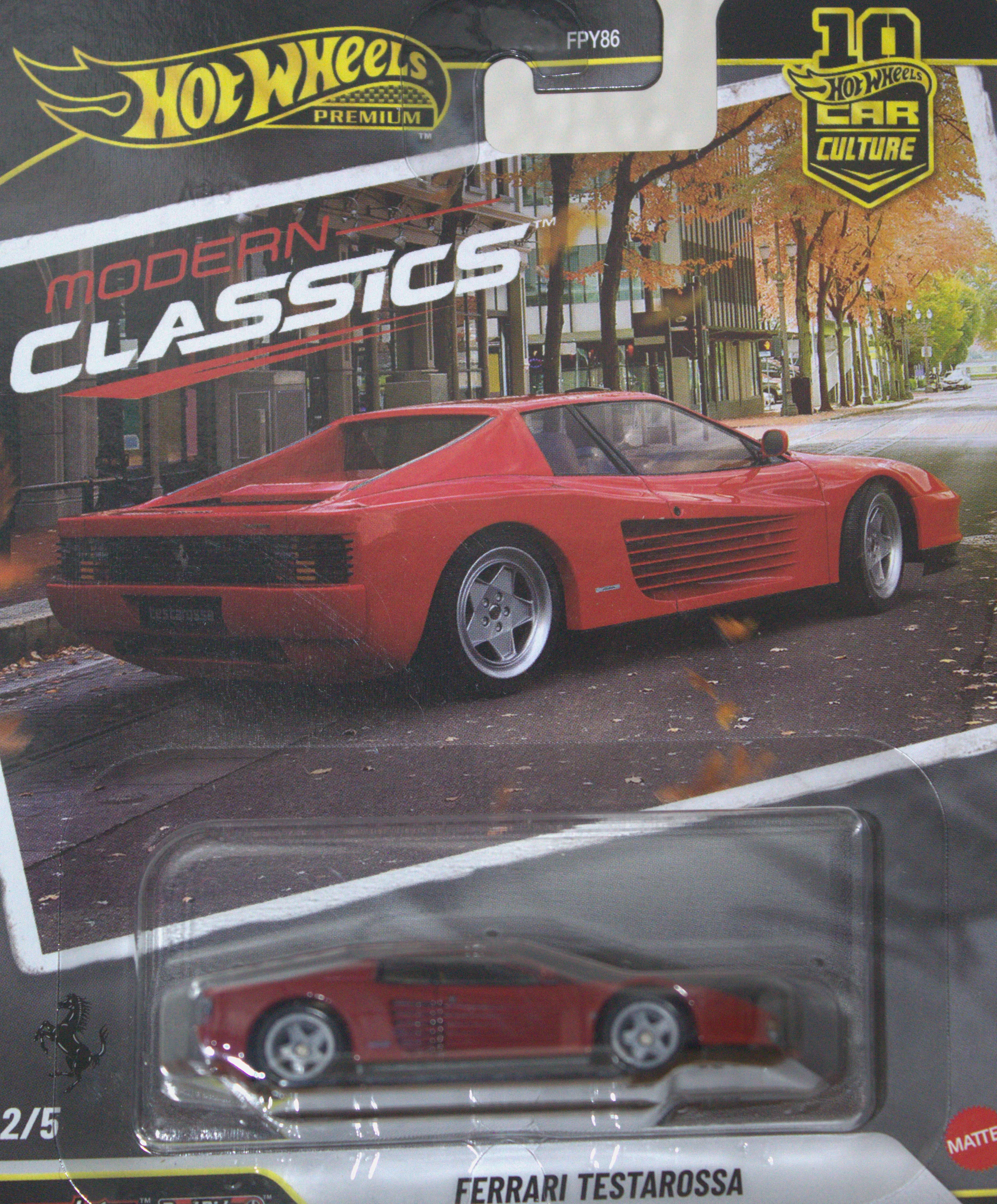Ferrari Testarossa — frente del empaque