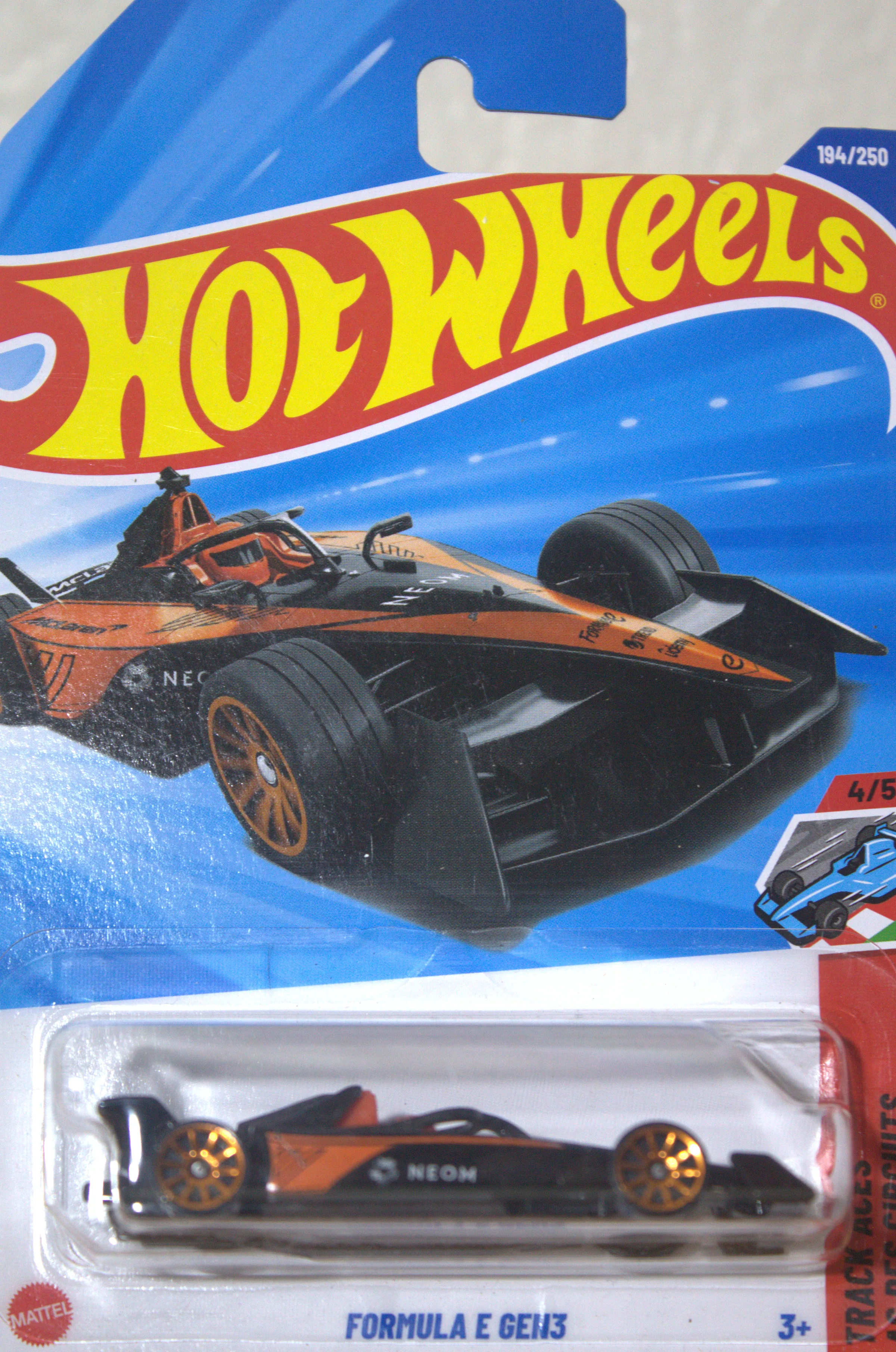 Formula E Gen3 — frente del empaque