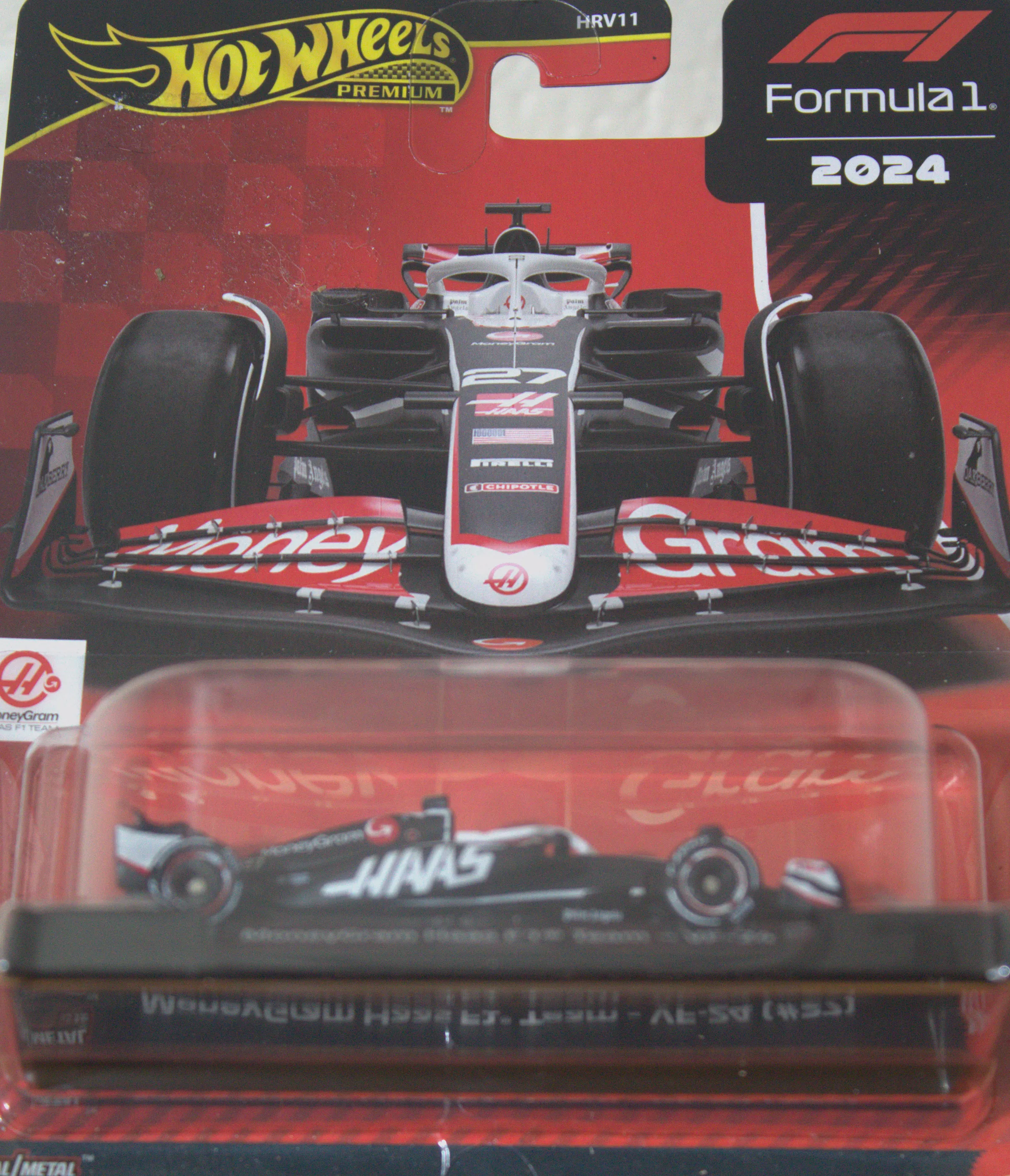 MoneyGram Haas F1 Team-VF-24(#27) — frente del empaque